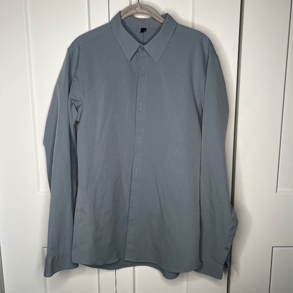 Lululemon New Venture Slim Fit Long Sleeve Shirt Men's Size Large - Picture 1 of 6